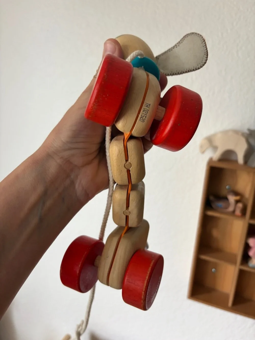 PlanToys Wooden Pull-Along Puppy Dog Toy